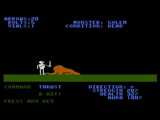 <사진참조 유튜브 캡쳐, 사이드 뷰 대전의 형태를 보여준 게임 ‘드래곤스 아이(Dragon's Eye)’, 제작사 ‘에픽스(Epyx)’ 1981년 작>