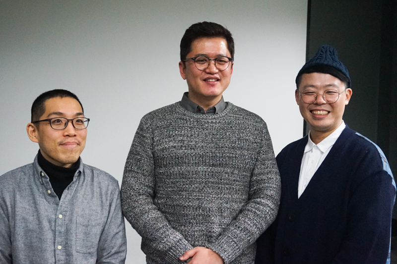 ▲왼쪽부터 모아이게임즈 피상현 배경아트팀장, 최병인 기획팀장, 노승훈 캐릭터아트팀장