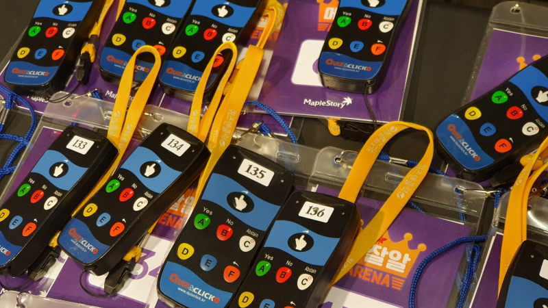 ▲ 350명의 참가자들이 메이플 퀴즈 달인이 되기 위해 모였다