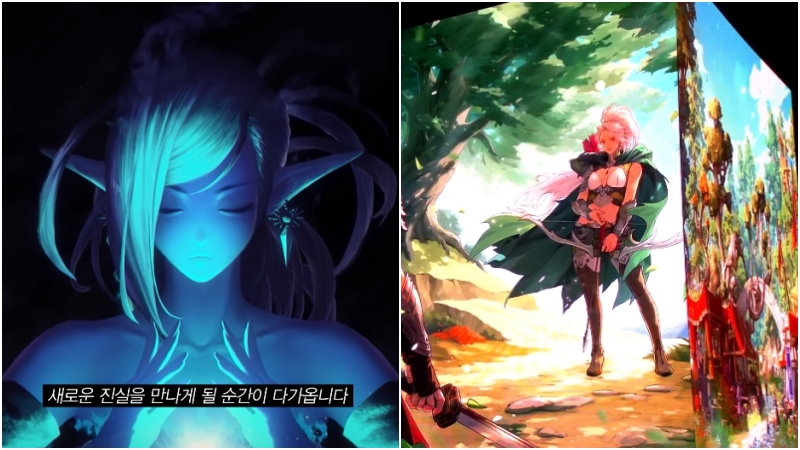 요정족 시절의 세리아(왼쪽)와 레인저로 성장한 것으로 추정되는 모습