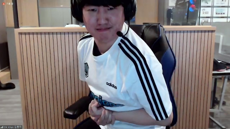 출처=LCK 우승 인터뷰 화상 회의 화면 캡처