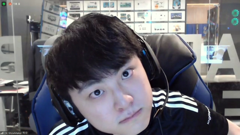 출처=LCK 우승 인터뷰 화상 회의 화면 캡처