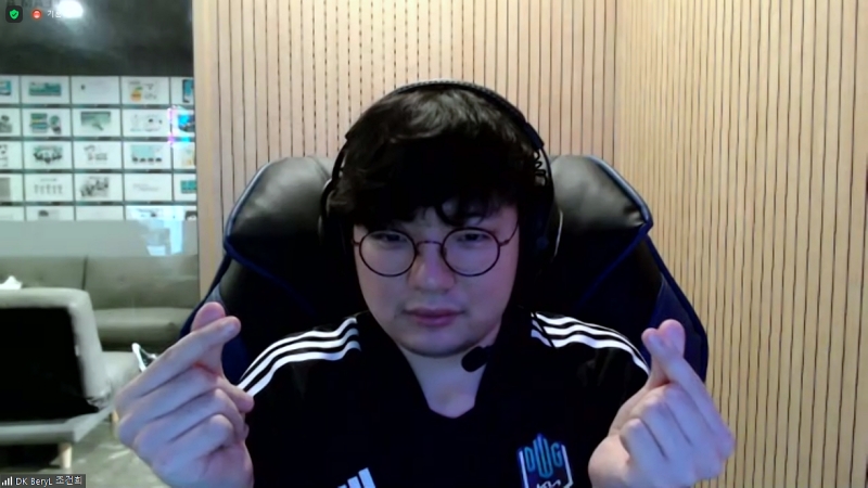 출처=LCK 우승 인터뷰 화상 회의 화면 캡처