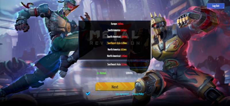 글로벌 지역 서버별 지연시간. 대전격투는 물론, 일반적인 게임을 즐기기도 높은 편이다