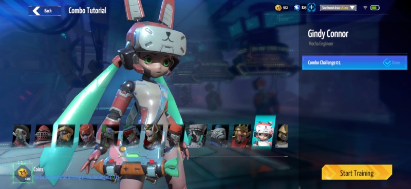 콤보 튜토리얼이 아직 미완성 단계다