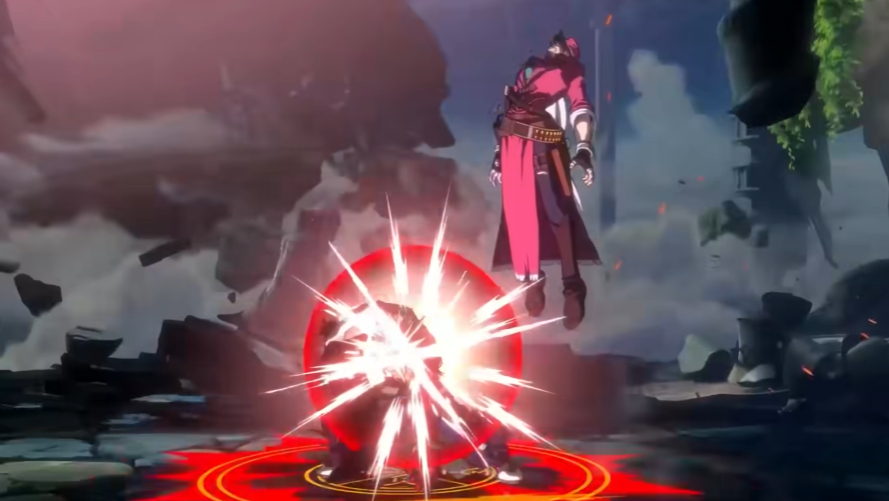 어퍼 슬래쉬-레이징 퓨리 콤보는 이펙트 색상이 붉다