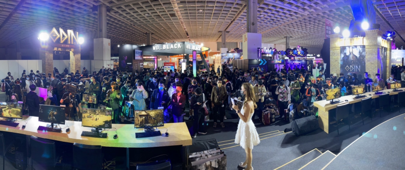 타이페이 게임쇼 오딘 부스 전경