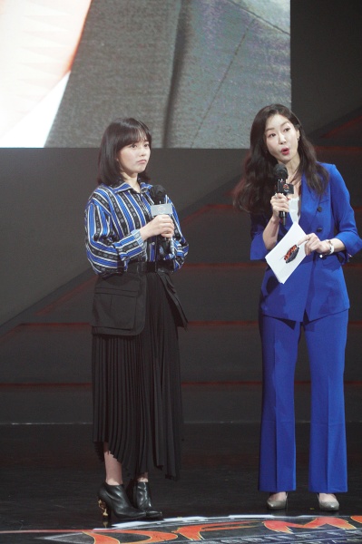 배우 정지소(왼쪽)과 정소림 캐스터