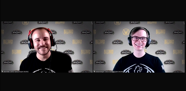 왼쪽부터 블리자드엔터테인먼트 제이크 밀러 선임 게임 디자이너, 그레이엄 버거 선임 게임 디자이너