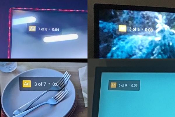 SNS에 올라온 유튜브 쪼개기 광고의 모습(출처=트위터)