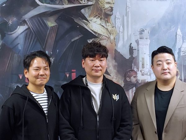 <사진> 왼쪽부터 넥슨 신규개발본부 임훈 부디렉터, 이익제 디렉터, 강석환 사업실장