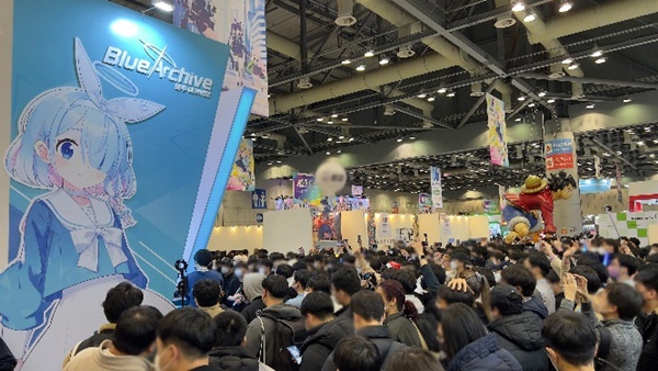<사진> 지난해 12월에 열린 AGF '블루 아카이브' 부스. 오는 5월 20일에 같은 장소에서 단일 행사가 진행될 예정이다.