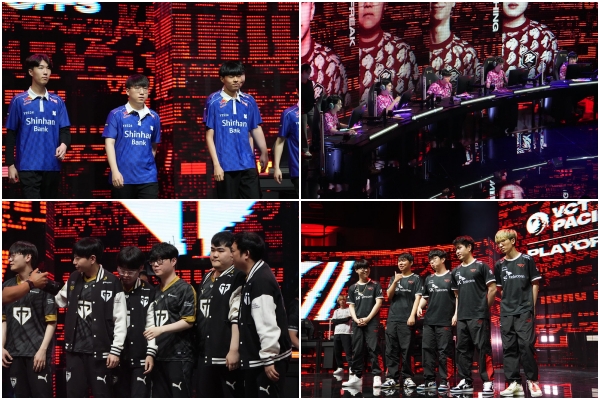 <사진> VCT 퍼시픽 우승을 놓고 경쟁하는 네 팀 선수들(제공-라이엇게임즈)