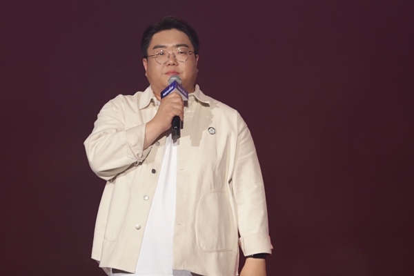 <사진> '메이플스토리' IP 확장과 유저 소통 행사 소식을 발표 한 넥슨 강원기 디렉터