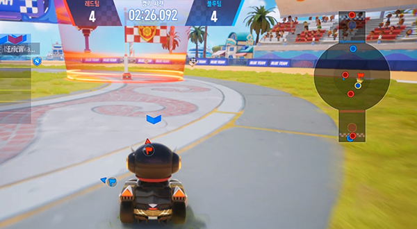 깃발이 있는 위치를 지나가면 자동으로 갖게 된다