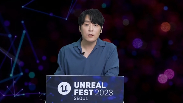 <사진> 넷마블에프앤씨 박명훈 테크니컬 아티스트 실장(출처-언리얼 페스트 2023 서울)
