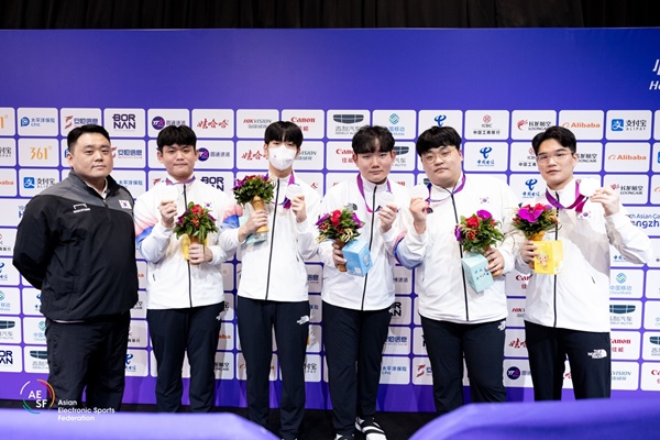 '배틀그라운드 모바일' 한국 대표팀(사진=AESF)