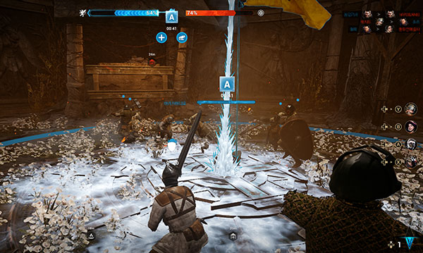 빙결석으로 거점을 얼려 적의 거점 점령을 막을 수 있다