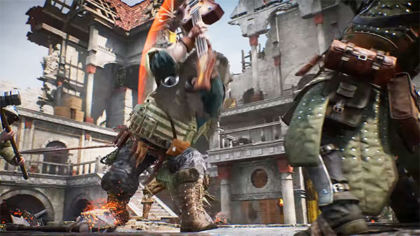 바드는 기타를 수직으로 내려찍는 공격도 할 수 있다