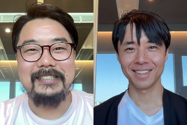 나이언틱 타이기 마모루 프로듀서(왼쪽)와 나오 이시츠카 디자이너(오른쪽)