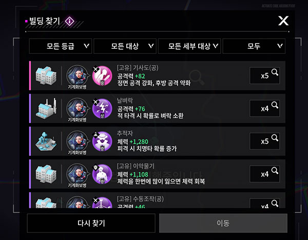 보다 광범위한 코어 찾기는 빌딩 찾기를 이용하자