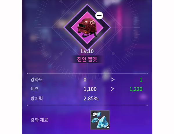 공방에서 진행할 수 있는 장비 강화