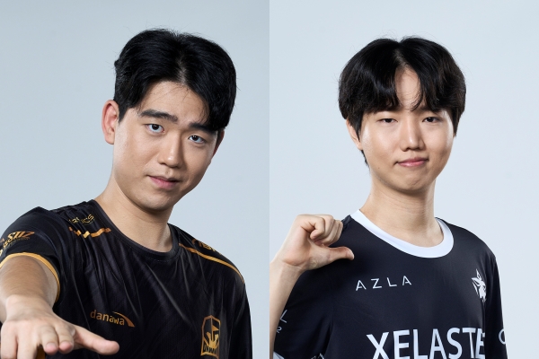 <사진> 왼쪽부터 다나와 e스포츠 '서울' 조기열, 아즈라 펜타그램 '위키드' 김태형