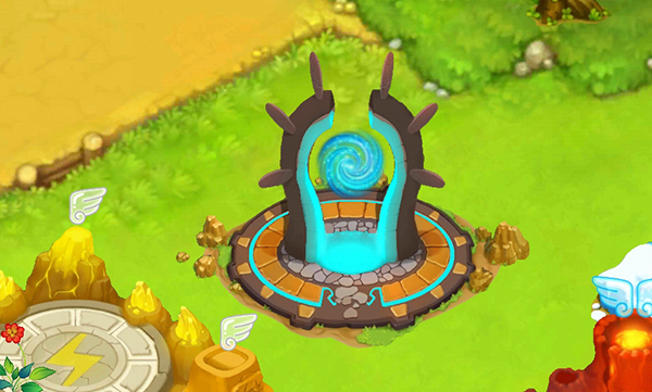 우파루의 숲, 포탈 건물