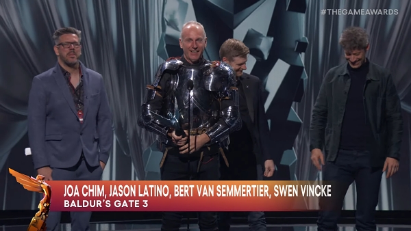 더 게임 어워드 올해의 게임은 '발더스 게이트3'가 수상했다 (출처-더 게임 어워드 유튜브)