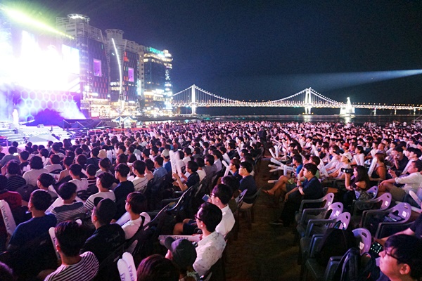 <사진> e스포츠가 열린 부산 광안리 모습