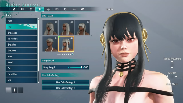 캡콤에서 배포한 요르 포저 공식 아바타