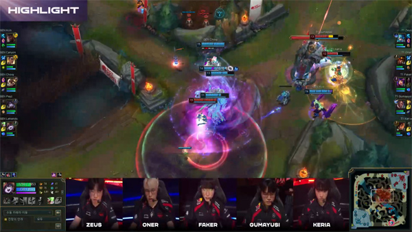 출처 - LCK 중계 화면