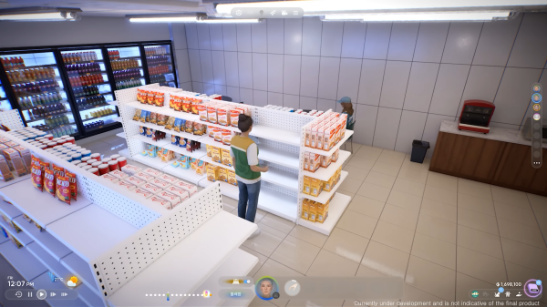 편의점의 먹거리와 의상은 3D 스캔을 통해 제작