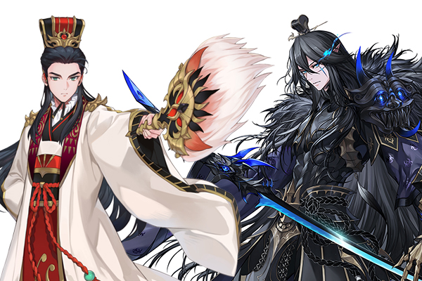 제갈량(좌)과 구사황 태오(우)