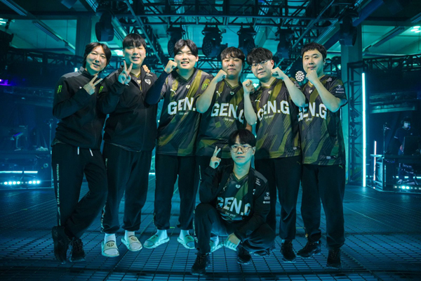 <사진> 개막전 승리를 거둔 젠지 발로란트팀 (제공-VCT)