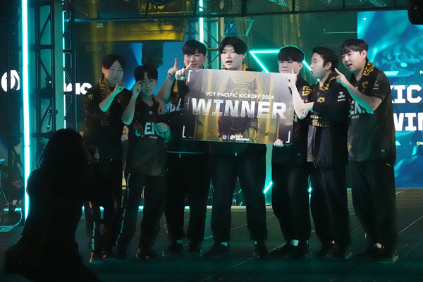 <사진> 발로란트 퍼시픽 킥오프 우승을 차지한 젠지