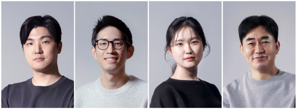 좌측부터 데브시스터즈 조길현 CEO, 배형욱 CBO, 이은지 CIPO, 임성택 CFO