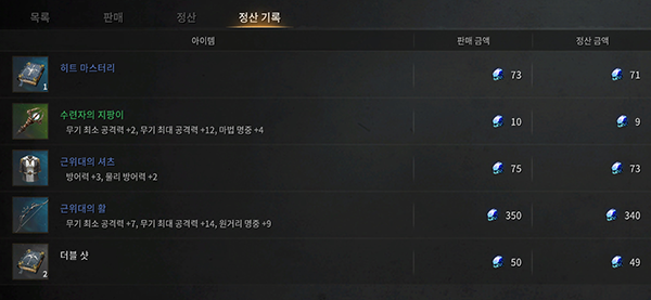 팔릴 것 같지 않은 장비가 팔렸을 때의 기쁨이란