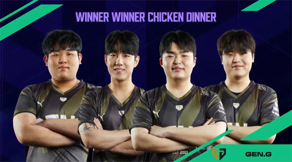 <사진> PWS 페이즈1 2주차와 3주차 우승을 가져간 젠지