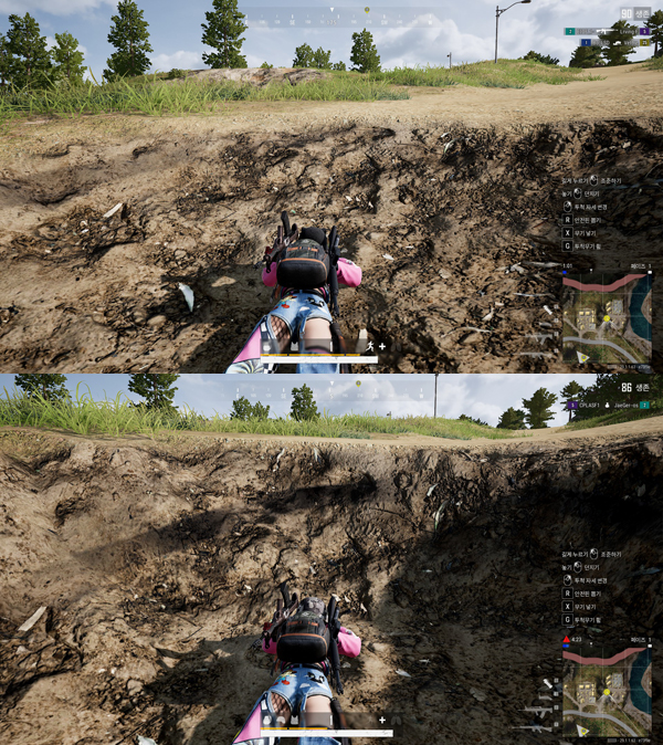 <사진> 지형 파괴는 2단계로 더 깊게 내려갈 수 있다.