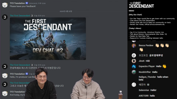 (좌측부터) 주민석 디렉터와 이범준 PD