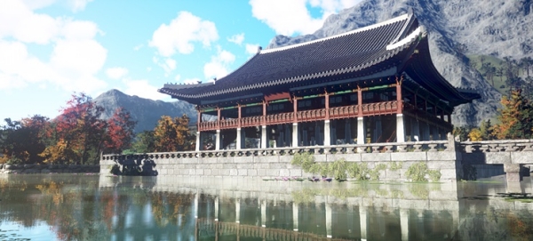 펄어비스의 검은사막에서 구현된 경희루