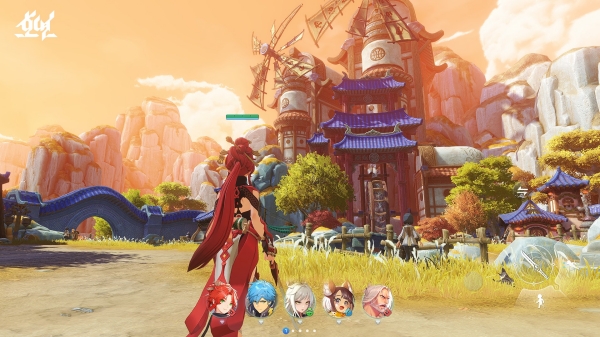 실시간 전투 모드에서는 하단에 위치한 캐릭터를 클릭해 각자의 스킬을 발동한다