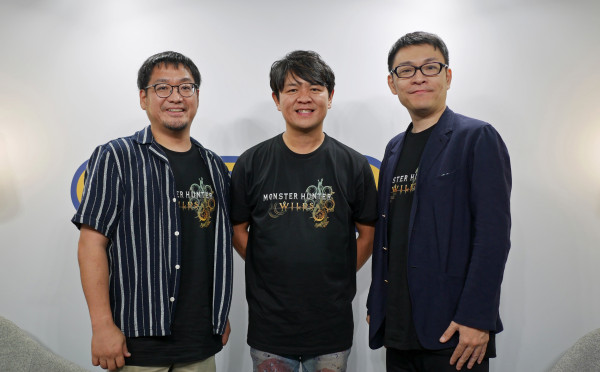 (왼쪽부터)후지오카 카나메 디렉터, 츠지모토 료조 프로듀서, 도쿠다 유야 디렉터