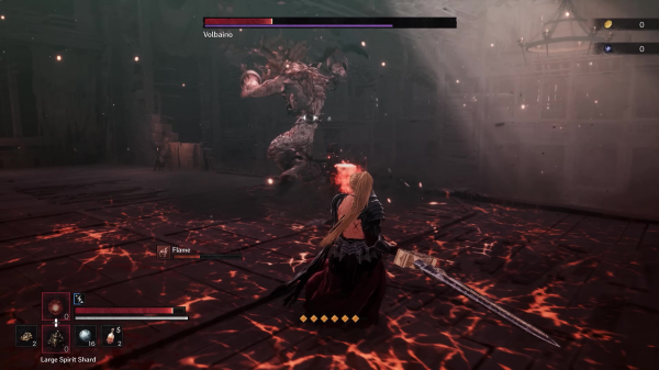 신규 무기 ‘대검’을 활용한 보스 ‘볼바이노’ 전투