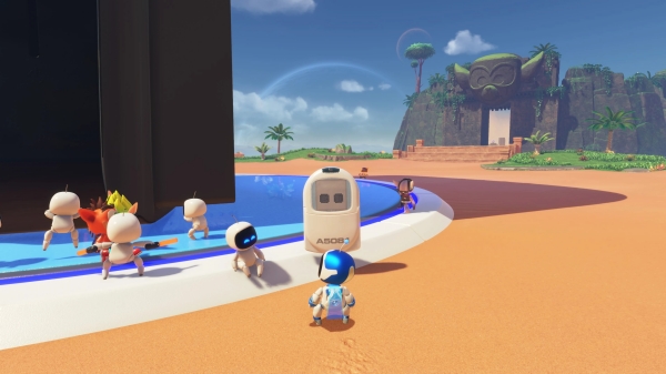 베이스캠프에는 초창기 PS의 소프트웨어와 연동하는 기능을 가진 휴대용 게임기 '포켓 스테이션'의 모습을 한 서포트 로봇이 등장한다. 표지에 인쇄된 'A5081'은 시리즈 작품에서 내비게이터로 활약한 로봇의 이름이다.