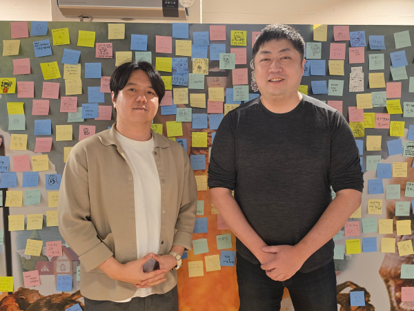 에피드게임즈 심정선 부대표와 한정현 대표