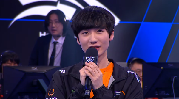 <사진> 한화생명 피넛 한왕호 (출처-롤드컵 중계방송)