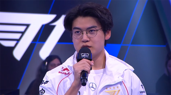 <사진> T1 구마유시 (출처-롤드컵 중계방송)