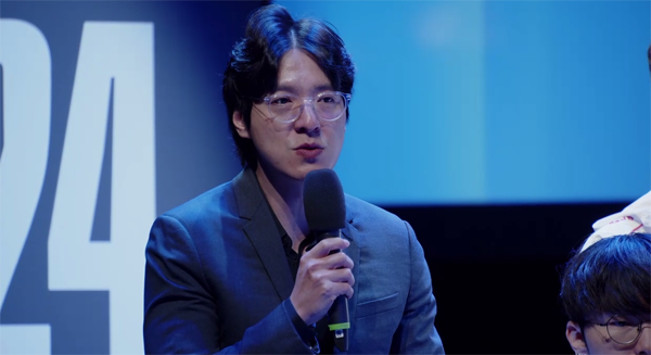 <사진> T1 김정균 감독 (출처- 2024 롤드컵 미디어데이)